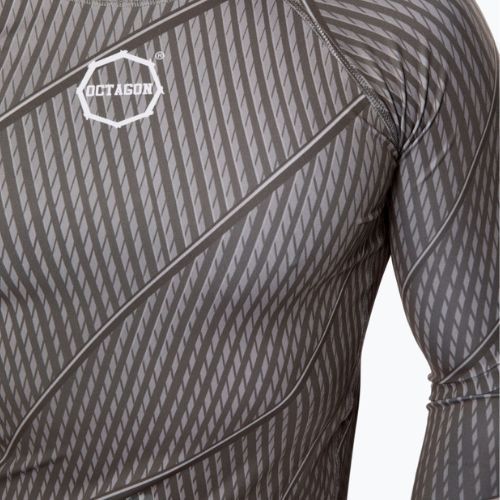 Octagon Voyager grigio da uomo, manica lunga, rashguard