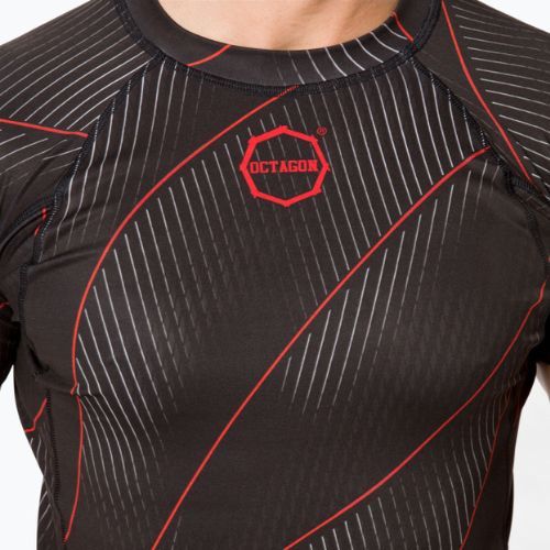 Rashguard Octagon da uomo Voyager rosso