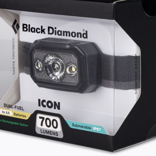 Torcia frontale Black Diamond Icon 700 in grafite