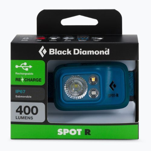 Lampada frontale Black Diamond Spot 400-R azul