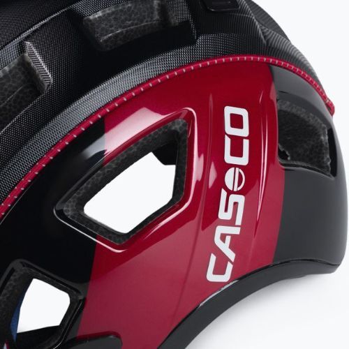 CASCO MTBE 2 casco da bicicletta nero/rosso opaco