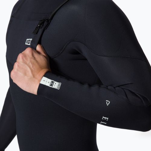 Uomo ION Element 3/2 Zip frontale Nero Schiuma da nuoto