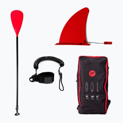 Pure4Fun Basic SUP board 320 x 76 x 15 cm bianco/nero/rosso/grigio