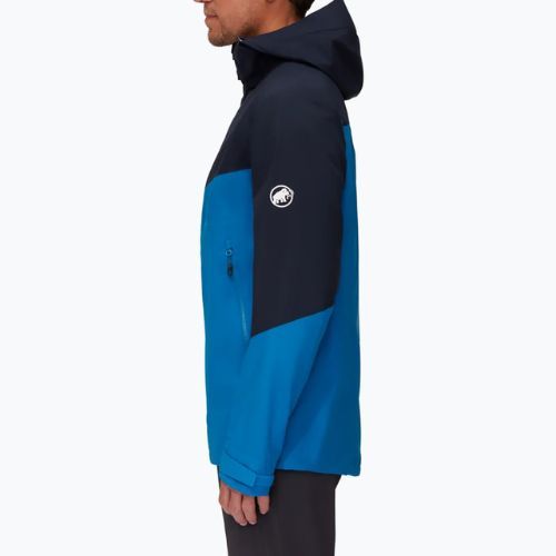 Mammut Convey Tour HS Giacca antipioggia da uomo con cappuccio ice marine