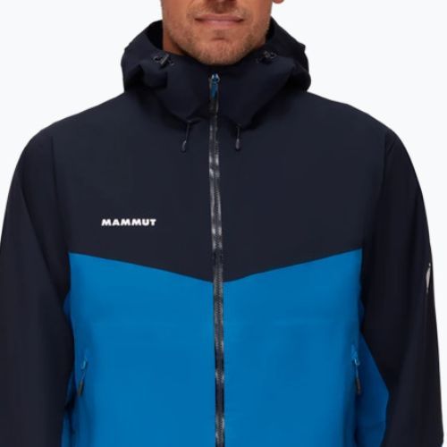 Mammut Convey Tour HS Giacca antipioggia da uomo con cappuccio ice marine