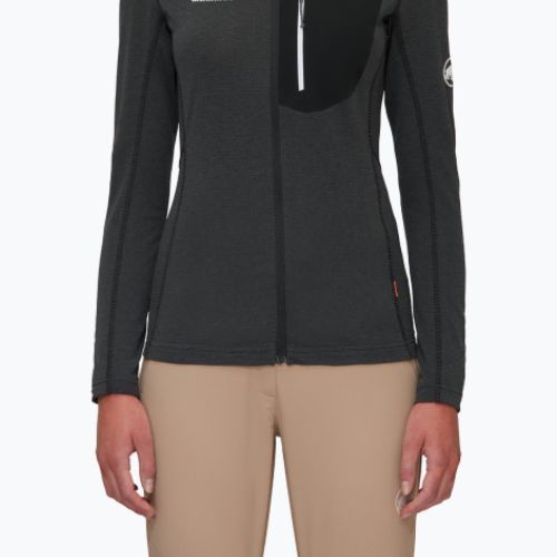 Felpa trekking Mammut donna Aenergy Light Ml nero/fantasma