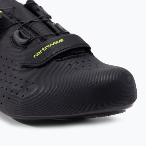 Northwave Core Plus 2 scarpe da strada uomo nero/giallo fluo