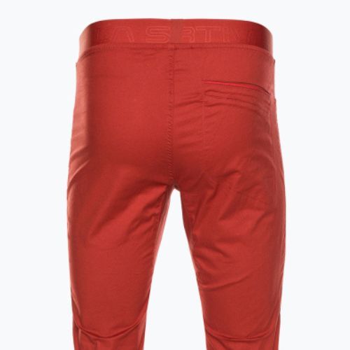 Pantaloni da arrampicata da uomo La Sportiva Roots zafferano goji