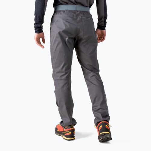Pantaloni da arrampicata La Sportiva Roots da uomo in carbon ardesia