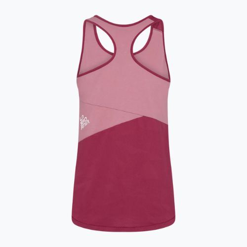 Maglietta da arrampicata La Sportiva Charm Tank blush red plum donna