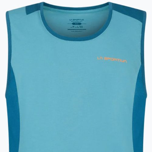 Camicia da arrampicata La Sportiva Crimp Tank uomo blu spazio topazio