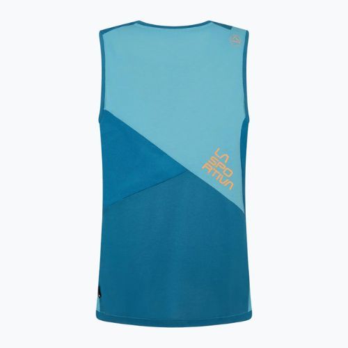 Camicia da arrampicata La Sportiva Crimp Tank uomo blu spazio topazio