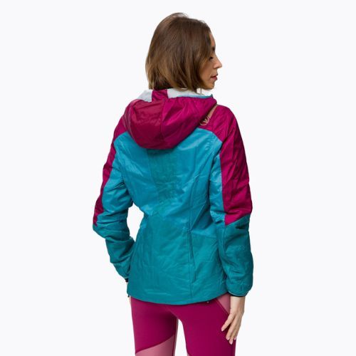 Giacca ibrida La Sportiva donna Across Primaloft rosso prugna topazio
