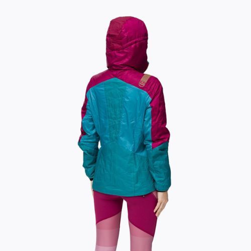 Giacca ibrida La Sportiva donna Across Primaloft rosso prugna topazio