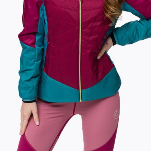 Giacca ibrida La Sportiva donna Across Primaloft rosso prugna topazio