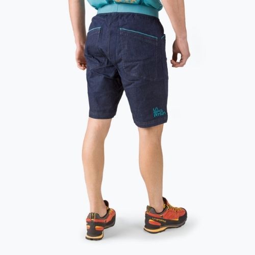 La Sportiva pantaloncini da arrampicata da uomo Mundo jeans topazio