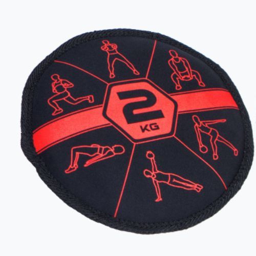 Pure2Improve Sandbell sacchetto da 2 kg nero e rosso P2I201210