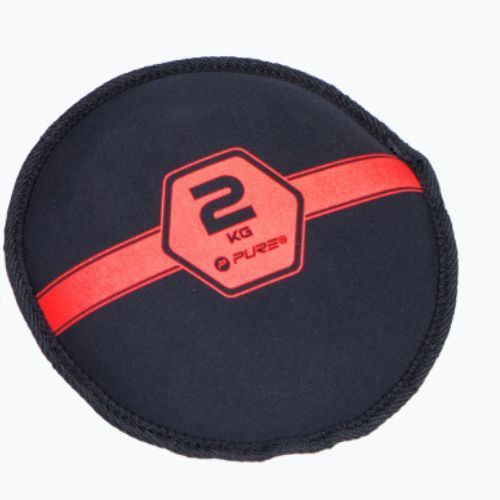 Pure2Improve Sandbell sacchetto da 2 kg nero e rosso P2I201210