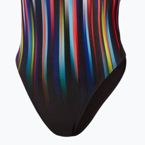 Speedo Placement Digi Turnback costume da bagno intero donna bellissimo blu/blk/lt adriatic