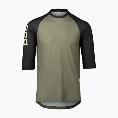 Maglia ciclismo POC MTB Pure 3/4 verde epidoto/nero uranio da uomo