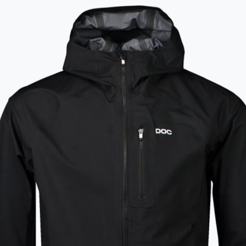 Giacca da ciclismo POC Motion Rain da uomo nero uranio