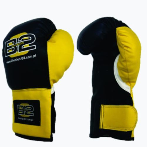 DIVISIONE B-2 Set da boxe per bambini nero/giallo Junior