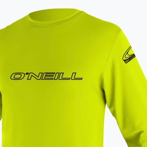 O'Neill Basic Skins Sun Shirt Uomo a maniche lunghe da nuoto lime