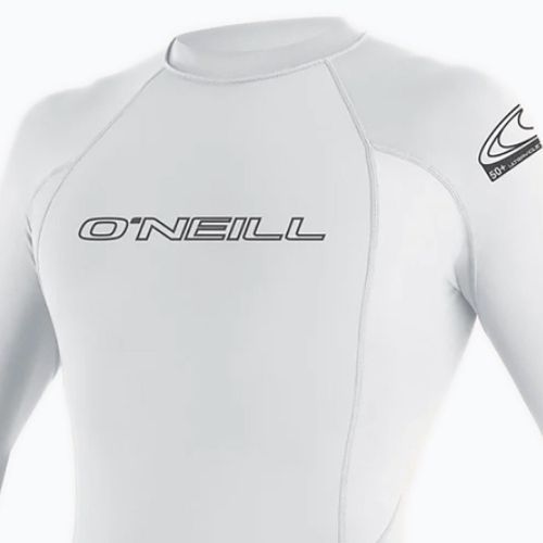 O'Neill Basic Skins Rash Guard a maniche lunghe da uomo per il nuoto, bianco