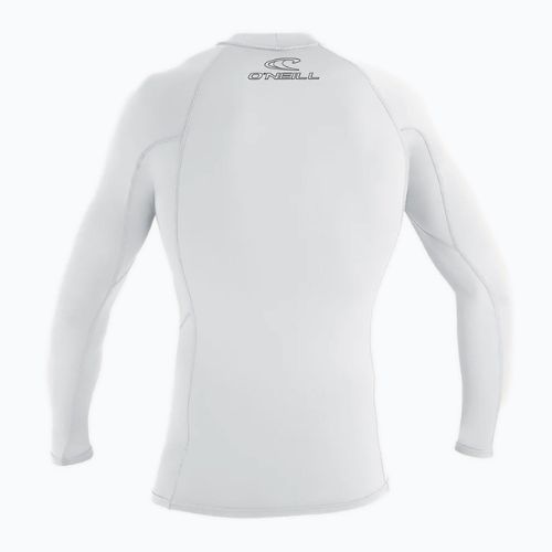 O'Neill Basic Skins Rash Guard a maniche lunghe da uomo per il nuoto, bianco