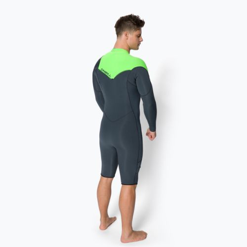 Uomo O'Neill Hammer 2 mm Chest Zip L/S Spring hl7/graphite/dayglo Swim Foam