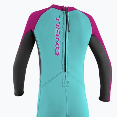 O'Neilller Reactor-2 2 mm Back Zip Full dg5/lt aqua/graph/berry schiuma da nuoto per bambini