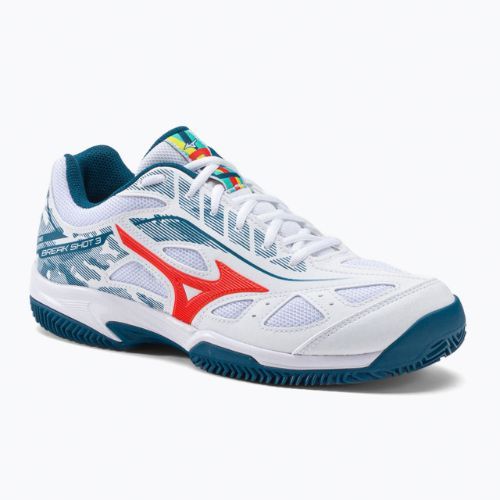 Scarpe da tennis da uomo Mizuno Breakshot 3 CC bianco 61GC2125