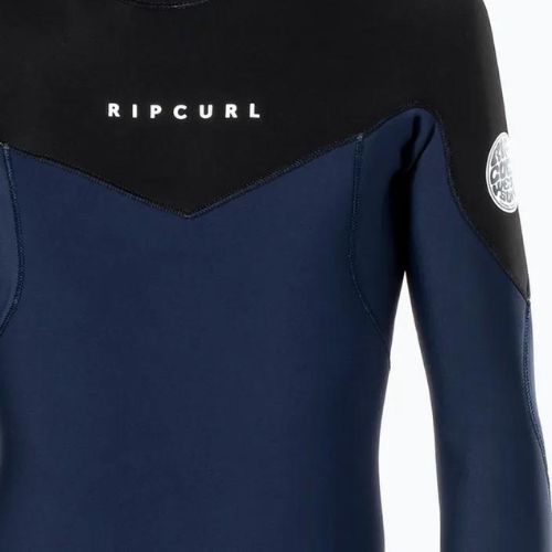 Muta Rip Curl Dawn Patrol 3/2 mm GB B/Zip navy da uomo