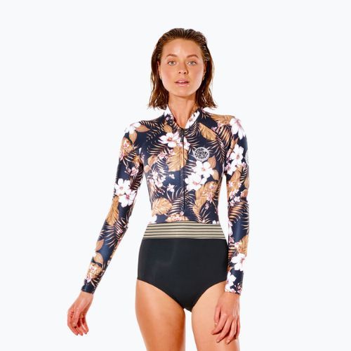 Rip Curl G Bomb 1 mm L/SL F/Zip donna nero/oro Swim Foam