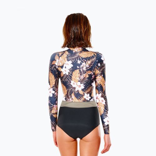 Rip Curl G Bomb 1 mm L/SL F/Zip donna nero/oro Swim Foam