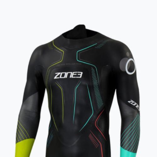 Uomo ZONE3 Aspire Limited Edition Triathlon Foam Print nero/gun metal/multi
