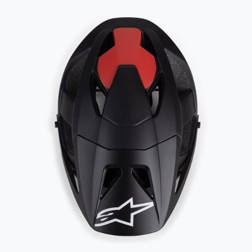 Casco da bici Alpinestars Vector Pro Atom nero/rosso opaco