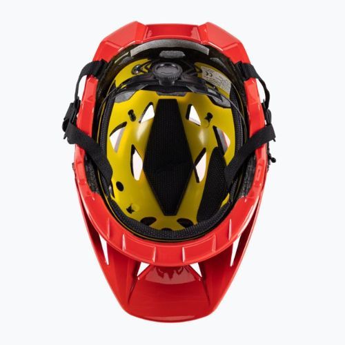 Casco da bici Alpinestars Vector Tech A2 rosso brillante/grigio chiaro lucido