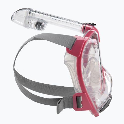 Maschera Cressi Baron Full Face per lo snorkeling trasparente/rosa