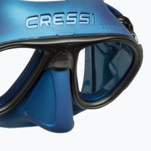 Maschera subacquea Cressi Calibro in metallo blu