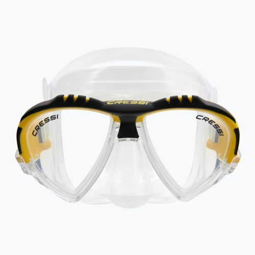 Maschera subacquea Cressi Matrix giallo/chiaro