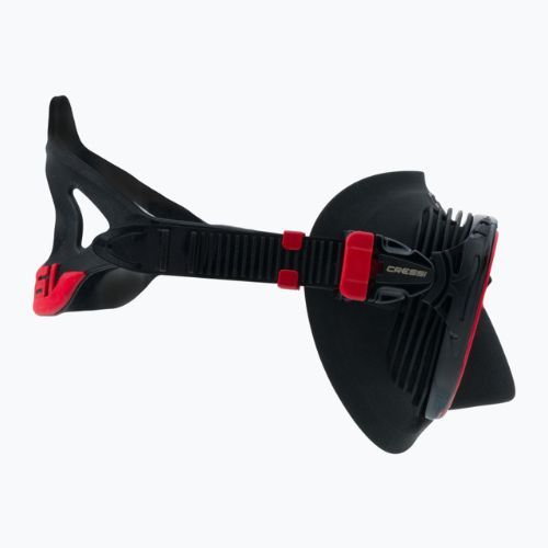 Maschera subacquea Cressi Quantum nero/rosso