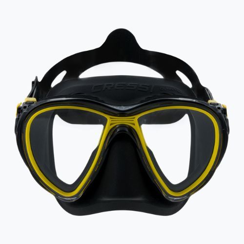 Maschera subacquea Cressi Quantum nero/giallo