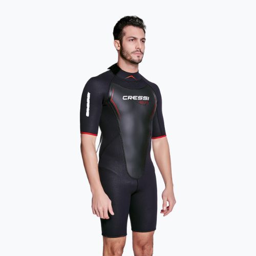 Muta Cressi Altum Shorty 3 mm nero/rosso da uomo