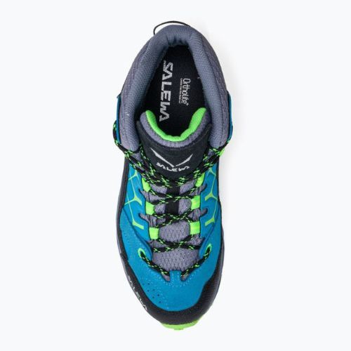 Scarponi da trekking per bambini Salewa Alp Trainer Mid GTX blu danubio/verde fluo