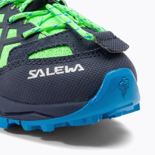 Salewa Wildfire verde fluo/blu danubio, scarponcini da trekking per bambini