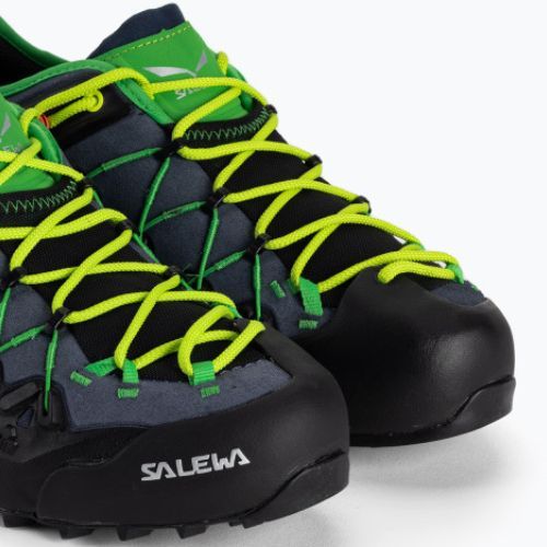 Scarpa da avvicinamento Salewa Wildfire Edge da uomo, blu ombra/giallo fluo