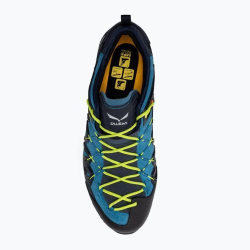 Scarpa da avvicinamento Salewa Wildfire Edge premium navy/giallo fluo da uomo