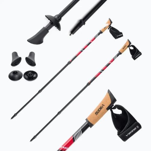 Bastoncini da nordic walking Viking Kube Pro rosso