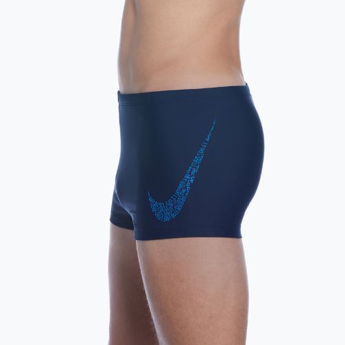 Uomo Nike Just Do It Swoosh Square Leg boxer da bagno mezzanotte marina